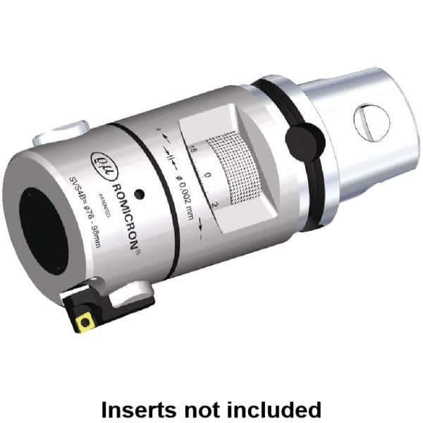 Kennametal - Right Hand Cut, 97mm Min Bore Diam, Size KM50 Modular Boring Cutting Unit Head - 4.3307" Max Bore Depth, Through Coolant - A1 Tooling