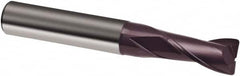 Guhring - 1/4", 3/4" LOC, 1/4" Shank Diam, 2-1/2" OAL, 2 Flute, Solid Carbide Square End Mill - Single End, FIREX Finish, Spiral Flute, 30° Helix, Right Hand Cut, Right Hand Flute, Series 3087 - A1 Tooling