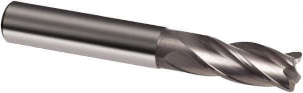 Guhring - 8mm, 19mm LOC, 8mm Shank Diam, 63mm OAL, 4 Flute, Solid Carbide Square End Mill - Single End, Uncoated, Spiral Flute, 30° Helix, Right Hand Cut, Right Hand Flute, Series 3111 - A1 Tooling