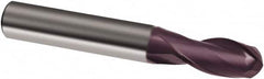 Guhring - 9/16", 1-1/8" LOC, 9/16" Shank Diam, 3-1/2" OAL, 2 Flute, Solid Carbide Square End Mill - Single End, Super-A Finish, Spiral Flute, 30° Helix, Right Hand Cut, Right Hand Flute, Series 3857 - A1 Tooling