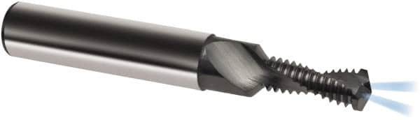 Guhring - M6x0.75 Metric Fine, 0.2067" Cutting Diam, 2 Flute, Solid Carbide Helical Flute Thread Mill - Internal Thread, 12.9mm LOC, 62mm OAL, 8mm Shank Diam - A1 Tooling