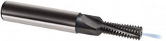 Guhring - 7/16-14 UNC, 0.313" Cutting Diam, 4 Flute, Solid Carbide Helical Flute Thread Mill - Internal Thread, 24.5mm LOC, 80mm OAL, 12mm Shank Diam - A1 Tooling