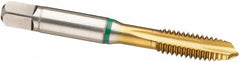 Guhring - 5/8-18 UNC, 4 Flute, TiN Finish, Cobalt Spiral Point Tap - Plug Chamfer, Right Hand Thread, 3.811" OAL, Series 3987 - Exact Industrial Supply