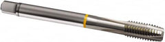 Guhring - M16x1.00 Metric Fine, 3 Flute, Bright Finish, Cobalt Spiral Point Tap - Plug Chamfer, Right Hand Thread, 100mm OAL, 6H Class of Fit, Series 827 - Exact Industrial Supply