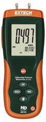 Extech - 2 Max psi, 0.3% FS% Accuracy, Differential Pressure Manometer - -1 to 0.5 Maximum PSI, -13.85 to 13.85 Inch Water Column - A1 Tooling