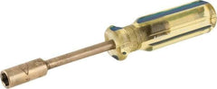 Ampco - 5/16" Solid Shaft Nonsparking Nutdriver - Ergonomic Handle, 6-7/8" OAL - A1 Tooling