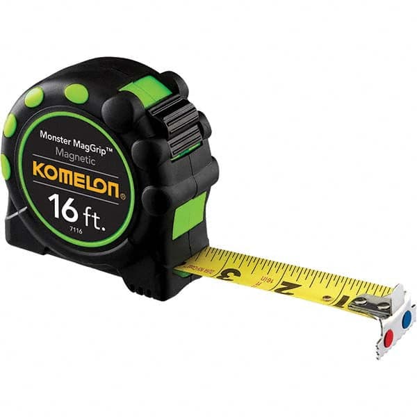 Komelon - 16' x 1" Yellow Blade Tape Measure - A1 Tooling