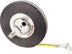 Starrett - 98' x 3/8" Yellow Blade Tape Measure - 1mm Graduation, L8 Graduation Style, Black Case - A1 Tooling