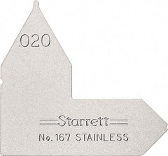 Starrett - Radius Gages Material: Stainless Steel Finish/Coating: Satin Chrome - A1 Tooling