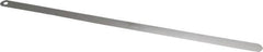 Starrett - 0.03mm Thick x 1/2 Inch Wide x 300mm Leaf Length, Parallel Feeler Gage - Tempered Steel - A1 Tooling