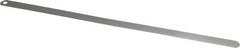 Starrett - 0.05mm Thick x 1/2 Inch Wide x 300mm Leaf Length, Parallel Feeler Gage - Tempered Steel - A1 Tooling