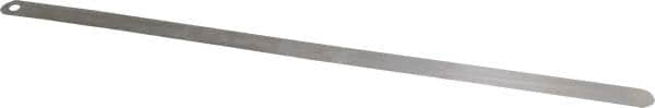 Starrett - 0.08mm Thick x 1/2 Inch Wide x 300mm Leaf Length, Parallel Feeler Gage - Tempered Steel - A1 Tooling