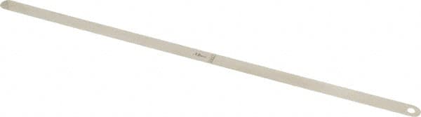 Starrett - 0.15mm Thick x 1/2 Inch Wide x 300mm Leaf Length, Parallel Feeler Gage - Tempered Steel - A1 Tooling