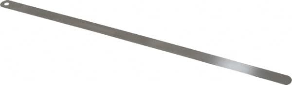 Starrett - 0.4mm Thick x 1/2 Inch Wide x 300mm Leaf Length, Parallel Feeler Gage - Tempered Steel - A1 Tooling