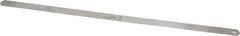 Starrett - 0.45mm Thick x 1/2 Inch Wide x 300mm Leaf Length, Parallel Feeler Gage - Tempered Steel - A1 Tooling