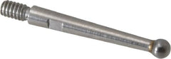 Starrett - 2mm Ball Diam, Carbide, Ball Test Indicator Contact Point - 5/8" Contact Point Length, Use with Starrett 708MAZ, 708MACZ, 709MAZ & 709MACZ Dial Test Indicators - A1 Tooling