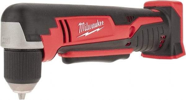 Milwaukee Tool - 18 Volt 3/8" Chuck Right Angle Handle Cordless Drill - 0-1500 RPM, Keyless Chuck, Reversible, Lithium-Ion Batteries Not Included - A1 Tooling