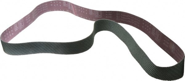 Abrasive Belt: 2″ Width, 160 Grit, Aluminum Oxide Coated, X Weighted, Dry, Series CF01A