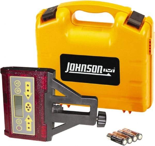 Johnson Level & Tool - Laser Level 4 AA Batteries, Laser Detector - Use With Red Beam Rotary Laser - A1 Tooling