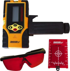 Johnson Level & Tool - Laser Level 9 V Battery, Laser Detector - Use With Red Beam Rotary Laser - A1 Tooling