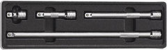 GearWrench - 3/8" Drive Socket Extension Set - 4 Pieces, Includes 1-1/2, 3, 6, 12" Lengths - A1 Tooling