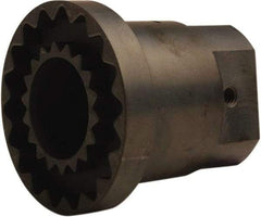 TB Wood's - 5/8" Bore, 3/16" x 3/32" Keyway Width x Depth, 2.46" Hub, 4 Flexible Coupling Hub & Flange - 2.46" OD, 2-1/2" OAL, Sintered Steel, Order 2 Hubs, 2 Flanges & 1 Sleeve for Complete Coupling - A1 Tooling