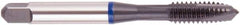 Regal Cutting Tools - 7/16-20 UNF, 3 Flute, Oxide Finish, Vanadium High Speed Steel Spiral Point Tap - Plug Chamfer, Right Hand Thread, 3-5/32" OAL, 0.866" Thread Length, 0.323" Shank Diam, 3B Class of Fit, Series Triple Crown - Exact Industrial Supply