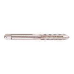 Regal Cutting Tools - #10-40 UNS 4 Flute Bright Finish High Speed Steel Straight Flute Standard Hand Tap - Taper, Right Hand Thread, 2-3/8" OAL, 7/8" Thread Length, H2 Limit, Oversize - Exact Industrial Supply