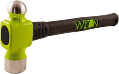 Wilton - 1-1/2 Lb Head Drop Forged Steel Ball Pein Hammer - Steel Handle with Grip, 14" OAL, Steel Rods Throughout for Added Strength - A1 Tooling