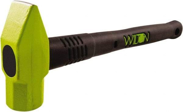 Wilton - 3 Lb Head Drop Forged Steel Ball Pein Hammer - Steel Handle with Grip, 16" OAL, Steel Rods Throughout for Added Strength - A1 Tooling