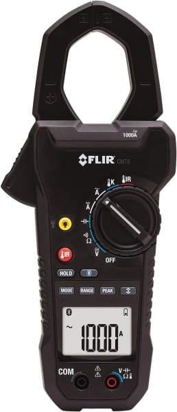 FLIR - CM78-NIST, CAT IV, Digital True RMS Wireless Clamp Meter with 1.45" Clamp On Jaws - 1000 VAC/VDC, 1000 AC/DC Amps, Measures Voltage, Capacitance, Current, Frequency, Resistance - A1 Tooling