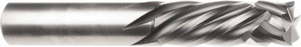 SGS - 1/4" Cutting Diam x 1" Length of Cut, 4 Flute, Compression Spiral Router Bit - Uncoated, Right Hand Cut, Solid Carbide, 2-1/2" OAL x 1/4" Shank Diam, Square End - A1 Tooling