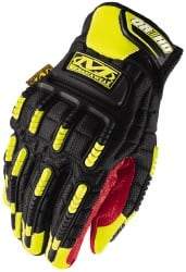 Mechanix Wear - Size XL (11) Synthetic Leather/Spandex/Lycra/TPR General Protection Work Gloves - For Mechanic's & Lifting, Uncoated, Hook & Loop Cuff, Full Fingered, Yellow, Paired - A1 Tooling