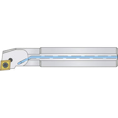 Micro 100 - 0.33" Min Bore, Right Hand A04F SCLCR 2 Indexable Boring Bar - Exact Industrial Supply