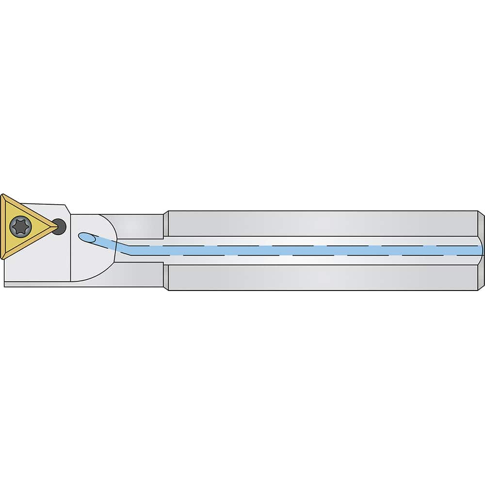 Micro 100 - 0.775" Min Bore, Left Hand A10M STFCL 2 Indexable Boring Bar - Exact Industrial Supply