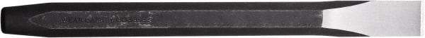 Paramount - 12" OAL x 1/2" Blade Width Cold Chisel - 1/2" Tip, 7/16" Stock, Steel Handle - A1 Tooling