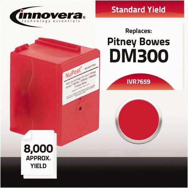 innovera - Red Ink Cartridge - Use with Pitney Bowes DM300C, DM400C, DM450C, DM475C - A1 Tooling