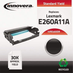 innovera - Black Drum - Use with Lexmark E260 D, 260 Dn, E260d, E260dn, E360 D, E360 Dn, E360d, E360dn, E460 D, E460 Dn, E460 Dw, E460d, E460dn, E460dw, E462 Dtn - A1 Tooling