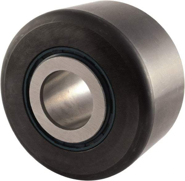 RBC Bearings - 1-1/8" Bore, 3-1/2" Roller Diam x 2" Roller Width, Carbon Steel Sealed Yoke Cam Follower - 36,100 Lb Dynamic Load Capacity, 2-1/16" Overall Width - A1 Tooling