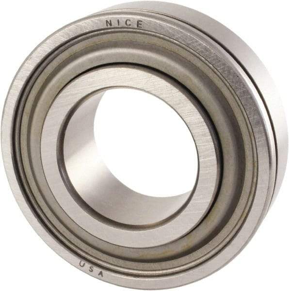 Nice - 1/2" Bore Diam, 1-3/4" OD, Double Seal Precision Ground Radial Ball Bearing - 5/8" Wide, 1 Row, Round Bore, 1,025 Lb Static Capacity, 2,595 Lb Dynamic Capacity - A1 Tooling