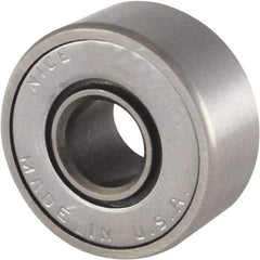 Nice - 1/4" Bore Diam, 11/16" OD, Double Seal Semi Ground Extra Light Radial Ball Bearing - 5/16" Wide, 1 Row, Round Bore, 170 Lb Static Capacity, 255 Lb Dynamic Capacity - A1 Tooling