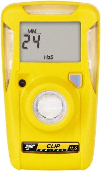 BW Technologies by Honeywell - Visual, Vibration & Audible Alarm, LCD Display, Single Gas Detector - Monitors Hydrogen Sulfide, -40 to 50°C Working Temp - A1 Tooling