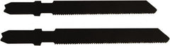 Disston - 2-3/4" Long, 20 Teeth per Inch, Carbon Steel Jig Saw Blade - Toothed Edge, 0.067" Thick, U-Shank, Raker Tooth Set - A1 Tooling