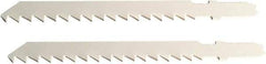 Disston - 6" Long, 6 Teeth per Inch, Carbon Steel Jig Saw Blade - Toothed Edge, 0.067" Thick, U-Shank, Raker Tooth Set - A1 Tooling