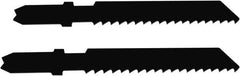 Disston - 2-3/4" Long, 14 Teeth per Inch, Carbon Steel Jig Saw Blade - Toothed Edge, 0.067" Thick, U-Shank, Raker Tooth Set - A1 Tooling