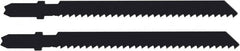 Disston - 2-3/4" Long, 8 Teeth per Inch, Carbon Steel Jig Saw Blade - Toothed Edge, 0.067" Thick, U-Shank, Raker Tooth Set - A1 Tooling