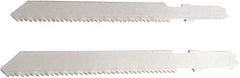 Disston - 3" Long, 18 Teeth per Inch, Bi-Metal Jig Saw Blade - Toothed Edge, 0.06" Thick, U-Shank, Raker Tooth Set - A1 Tooling