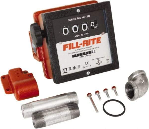 Tuthill - 1" Mechanical Fuel Meter Repair Part - Contains 4 Digit (Gal) Meter, For Use with Pump - FR4210G, FR4410G, FR4204G, FR4210GB, FR4210BGFQ - A1 Tooling