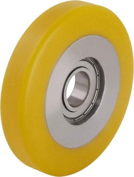 Blickle - 5 Inch Diameter x 63/64 Inch Wide, Polyurethane-Elastomer Blickle Extrathane Caster Wheel - 605 Lb. Capacity, 13/16 Inch Axle Diameter, Ball Bearing - A1 Tooling