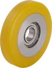 Blickle - 5 Inch Diameter x 63/64 Inch Wide, Polyurethane-Elastomer Blickle Extrathane Caster Wheel - 605 Lb. Capacity, 13/16 Inch Axle Diameter, Ball Bearing - A1 Tooling